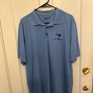 Blue Polo Shirt with Myrtle Beach Embroidered